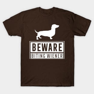 Biting Wiener Doggie T-Shirt